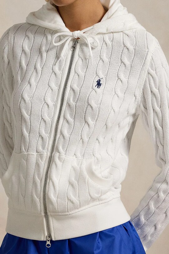 Бавовняна кофта Polo Ralph Lauren білий 211959124