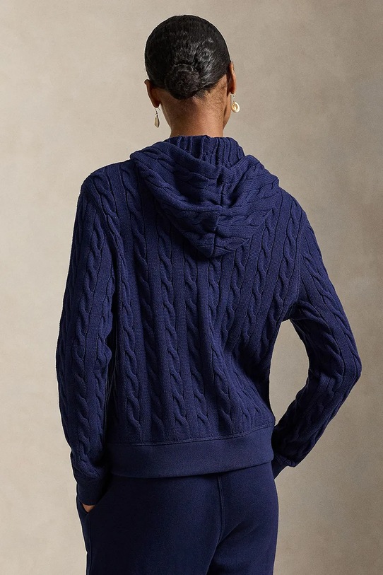 Polo Ralph Lauren bluza bawełniana 211959124 granatowy SS25