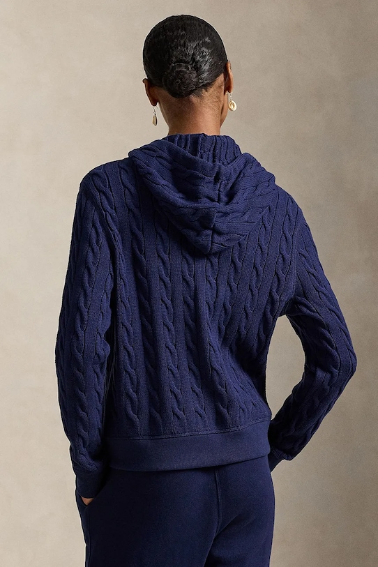 Polo Ralph Lauren bluza bawełniana 211959124 granatowy SS25