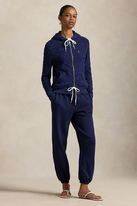 Odzież Polo Ralph Lauren bluza bawełniana 211959124 granatowy