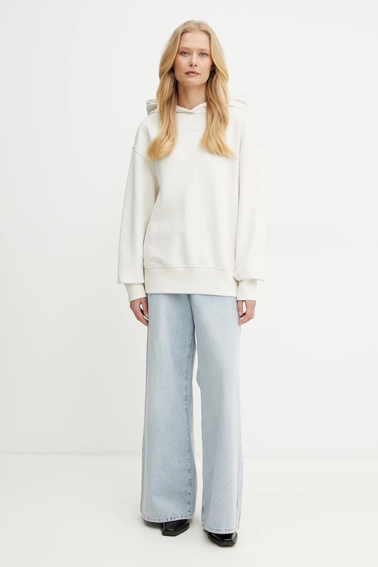 Бавовняна кофта BOSS Orange 50534815 бежевий SS25