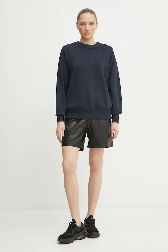 Bavlnená mikina BOSS Orange 50534821 tmavomodrá SS25