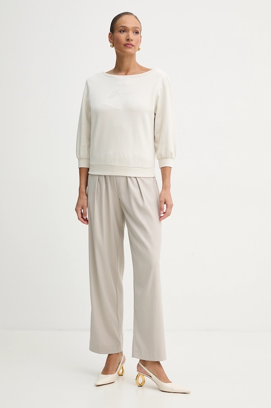 BOSS Orange hanorac de bumbac 50538987 bej SS25