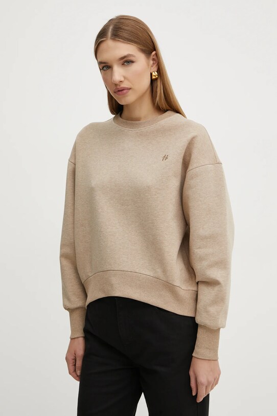 BOSS felső sima bézs 50534558