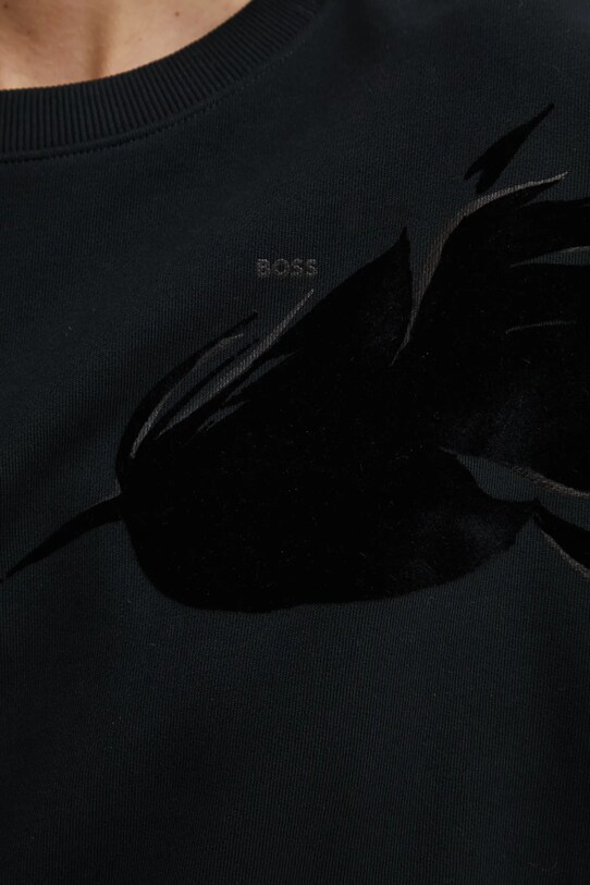 Pamučna dukserica BOSS 50535275 crna