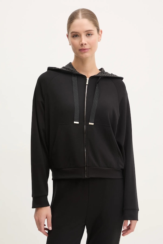 BOSS bluză lounge uni negru 50535842