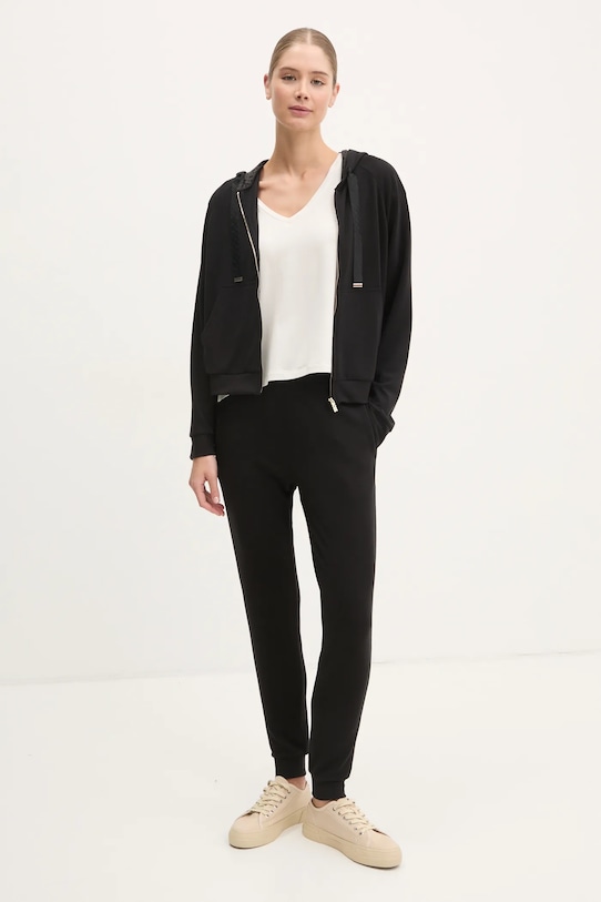 BOSS bluză lounge 50535842 negru SS25