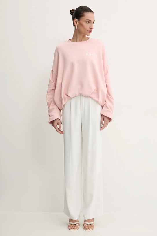 Pinko bluza bawełniana 104281.A2BZ różowy SS25