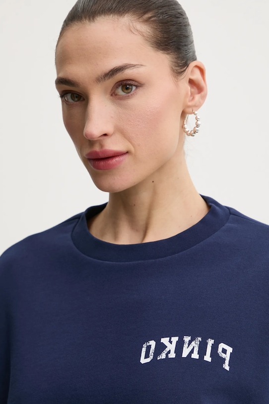 Pinko bluza bawełniana granatowy 104281.A2BZ