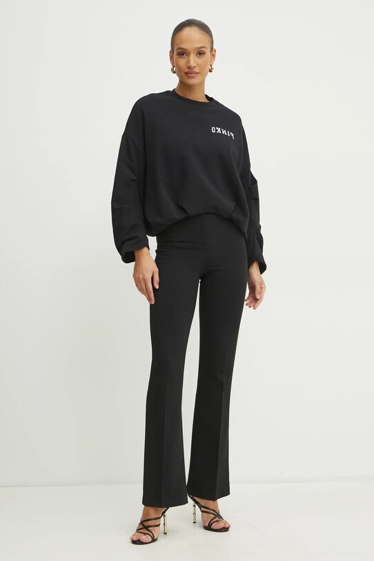 Bavlněná mikina Pinko 104281.A2BZ černá SS25