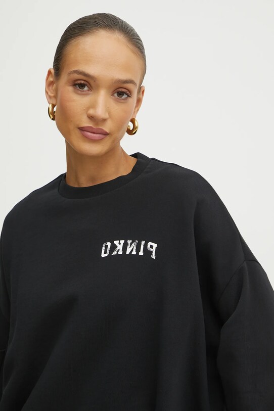 Bavlněná mikina Pinko černá 104281.A2BZ