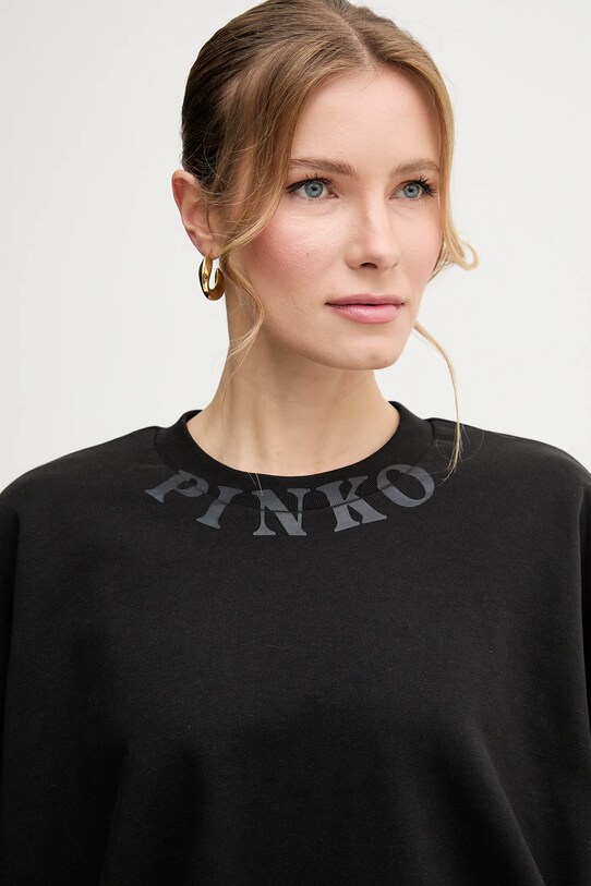 Pinko bluza bawełniana czarny 104281.A2D3
