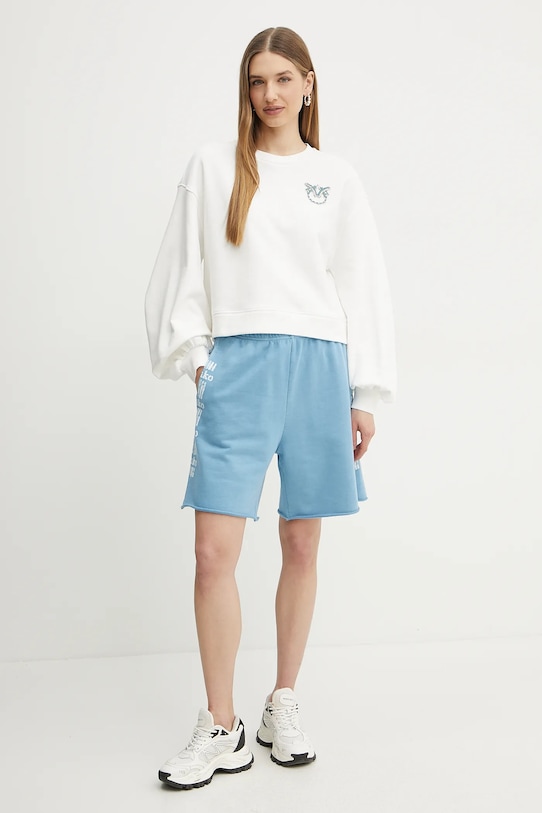 Pinko bluza bawełniana 102827.A2G8 biały SS25