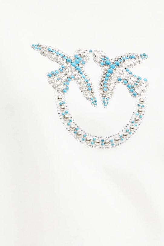 Бавовняна кофта Pinko білий 100534.A2G8