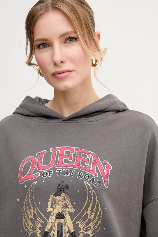 Pinko bluza bawełniana szary 104623.A2DB