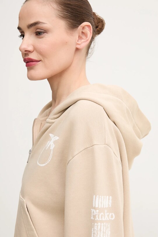 Pinko bluza bawełniana beżowy 104622.A2CV