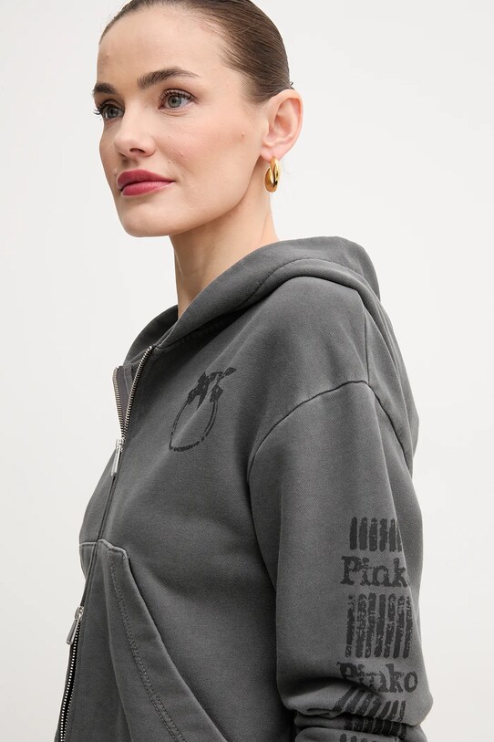 Pinko bluza bawełniana szary 104622.A2CV