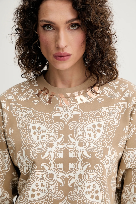 Pinko bluza bawełniana beżowy 104618.A2CW