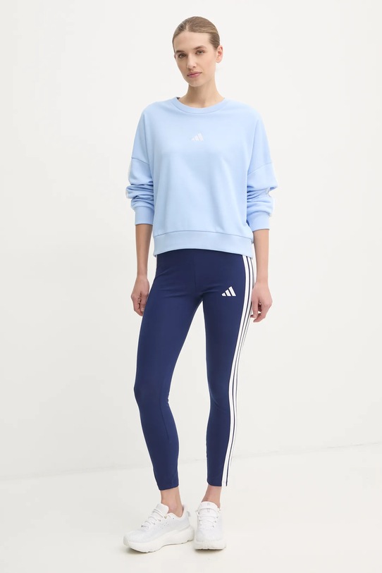 adidas bluza Essentials JD5283 albastru SS25