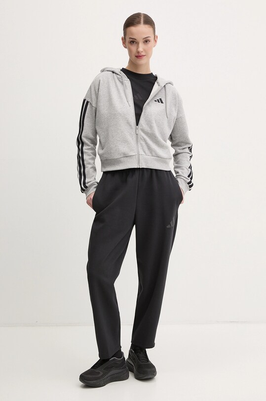 adidas bluza Essentials JE0055 gri SS25