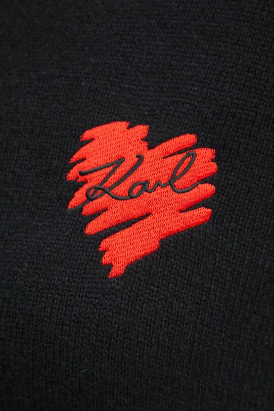 Karl Lagerfeld cardigan in lana A1W18052 nero