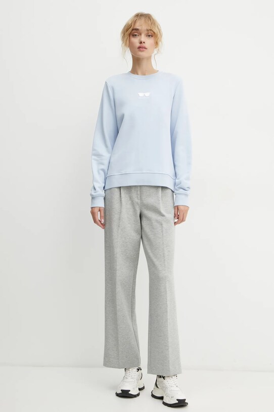 Karl Lagerfeld hanorac de bumbac A1W20009 albastru SS25