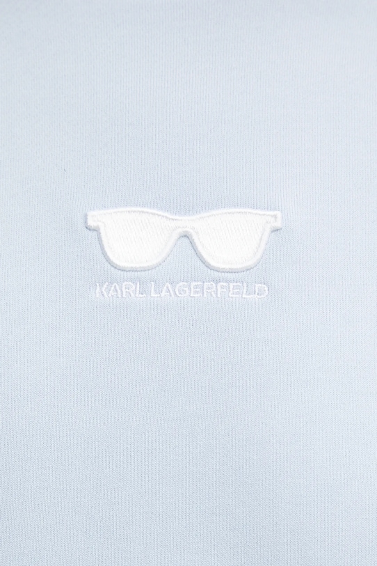 Бавовняна кофта Karl Lagerfeld A1W20009 блакитний