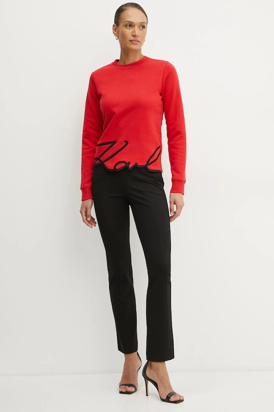 Karl Lagerfeld bluza A1W20010 rosu SS25