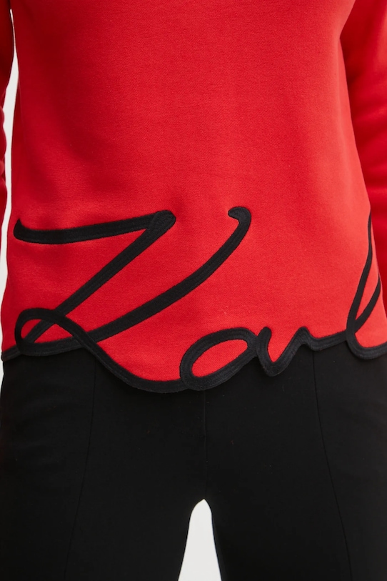 Karl Lagerfeld bluza A1W20010 rosu