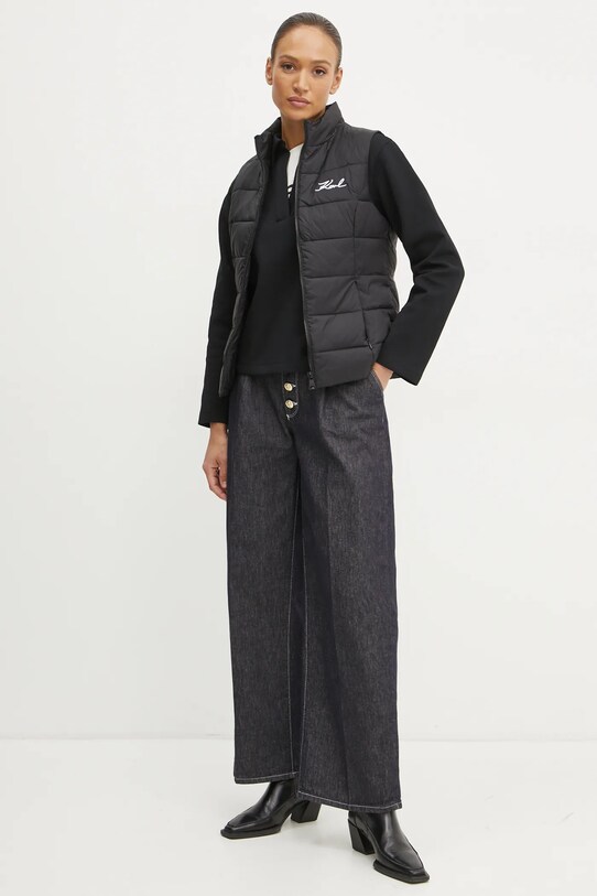 Karl Lagerfeld bluza A1W20042 negru SS25