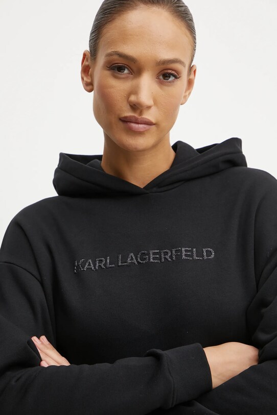 Karl Lagerfeld bluza negru A1W20044