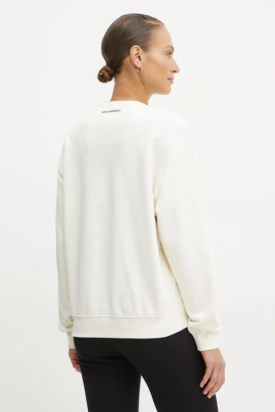 Îmbrăcăminte Karl Lagerfeld hanorac de bumbac A1W20045 bej