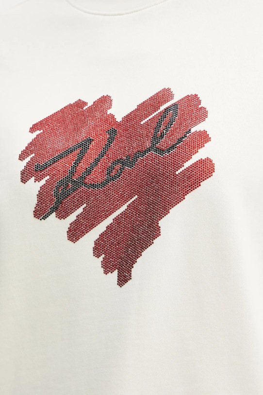 Бавовняна кофта Karl Lagerfeld A1W20045 бежевий