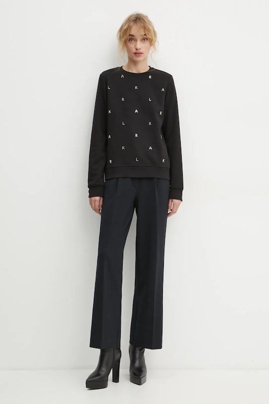 Karl Lagerfeld bluza A1W20049 czarny SS25