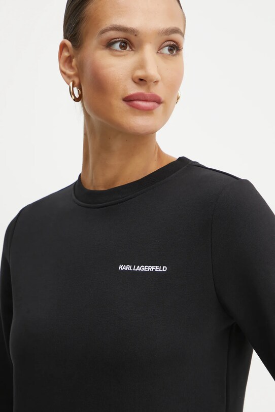 Karl Lagerfeld bluza negru A1W20066