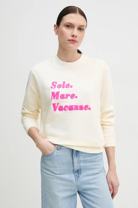 Drivemebikini bluza Sole Mare Chenille print bej 2024.DMBS.020.ECP