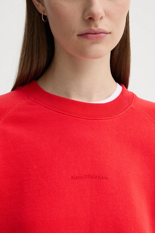 Marc O'Polo bluza bawełniana 5000005644 czerwony