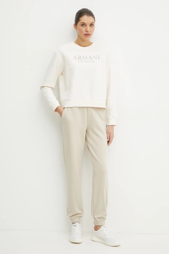 Bavlnená mikina Armani Exchange XW000159.AF11851 béžová SS25