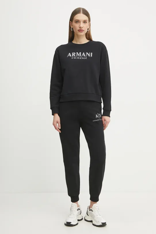 Armani Exchange pamut melegítőfelső XW000159.AF11851 fekete SS25