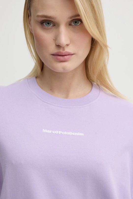 Bavlněná mikina Marc O'Polo fialová 5000005964