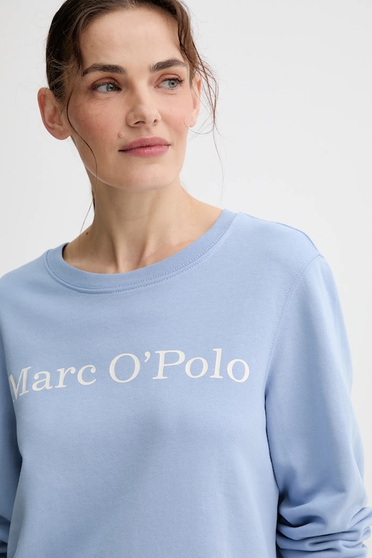 Bavlnená mikina Marc O'Polo modrá 500407354055