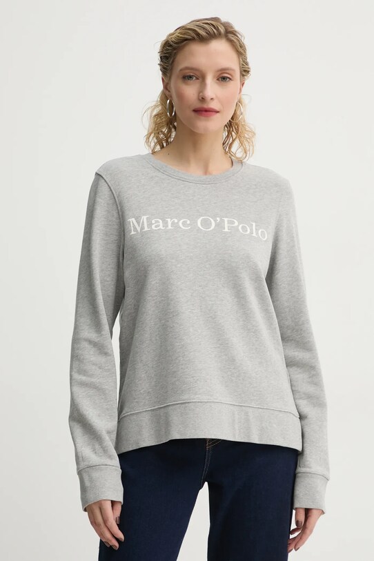 Marc O'Polo hanorac de bumbac print gri 500407354055