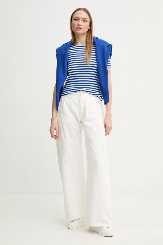 Marc O'Polo hanorac de bumbac 502407354033 albastru SS25