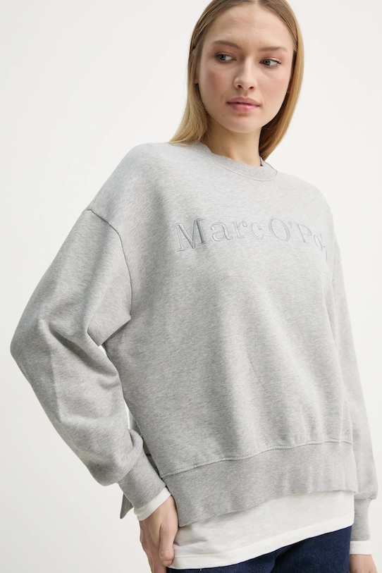Bavlněná mikina Marc O'Polo šedá 502407354033