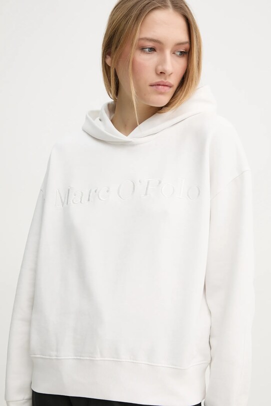 Bavlněná mikina Marc O'Polo bílá 502407354165