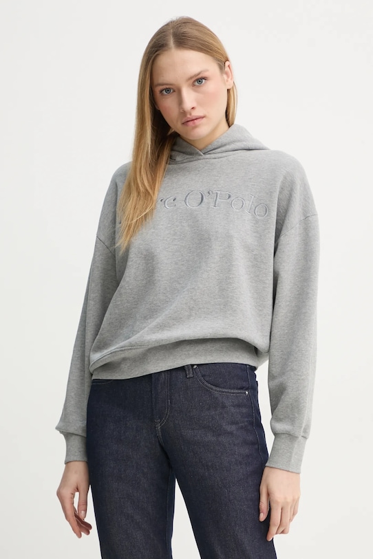 Marc O'Polo hanorac de bumbac imprimeu gri 502407354165