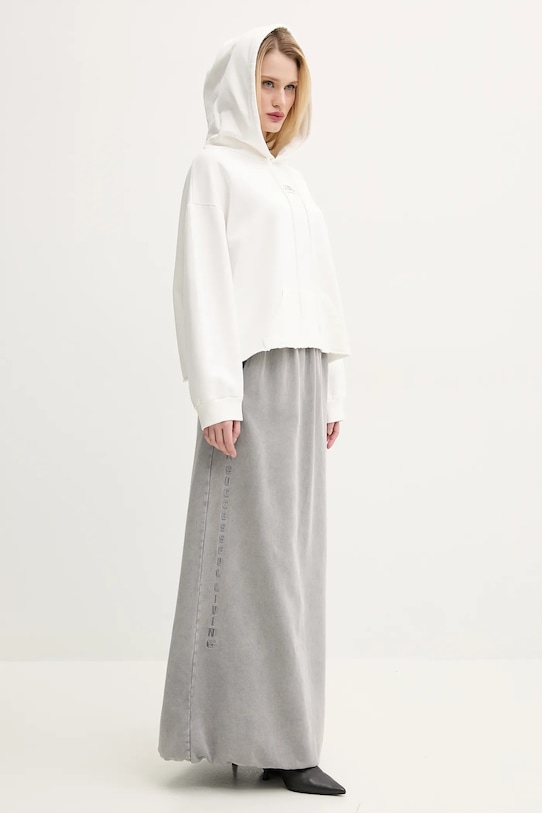 Bavlněná mikina MM6 Maison Margiela S52GU0235 bílá SS25