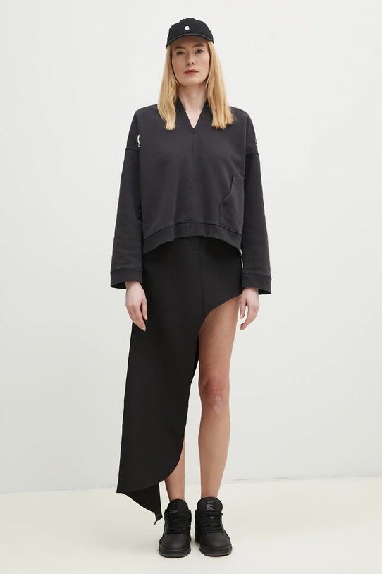 Bavlněná mikina MM6 Maison Margiela S52GU0239 černá