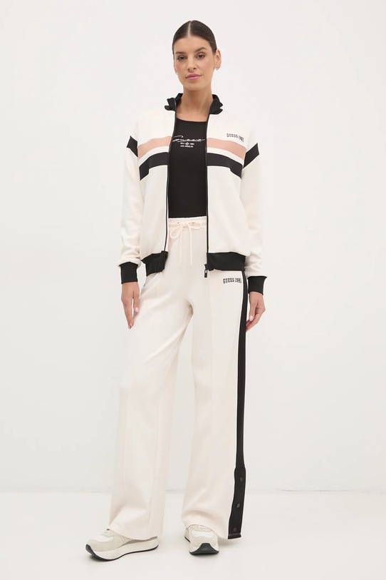 Mikina Guess SUZANNE V5RQ00.KCO72 béžová SS25