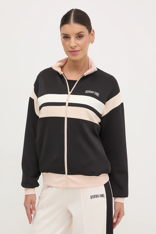 Dukserica Guess SUZANNE s elastinom crna V5RQ00.KCO72